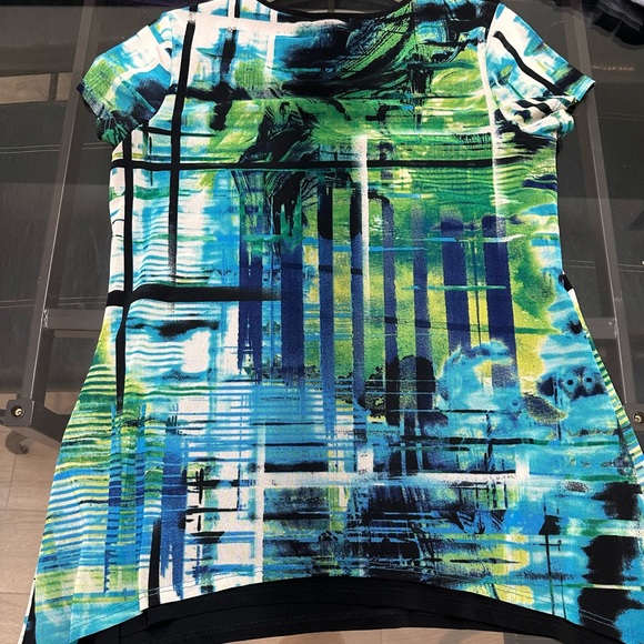 Laura brand, green and blue top - Picture 2 of 5